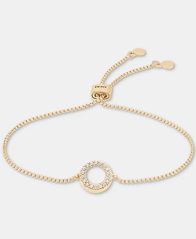 Dkny Glass Stone Inlay Dynamic Slider Bracelet