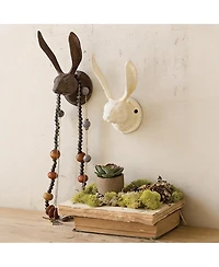 Yigii Rustic Cast Iron Rabbit Wall Hook - Versatile, Sturdy, Fun