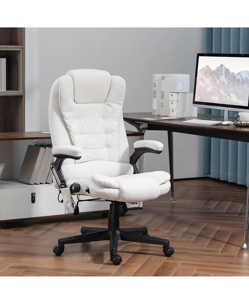 Boyel Living 6 Point Vibrating Massage Office Chair with Heat High Back Reclining Executive Chair