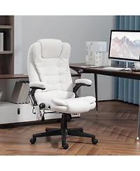 Boyel Living 6 Point Vibrating Massage Office Chair with Heat High Back Reclining Executive Chair