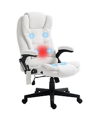 Boyel Living 6 Point Vibrating Massage Office Chair with Heat High Back Reclining Executive Chair