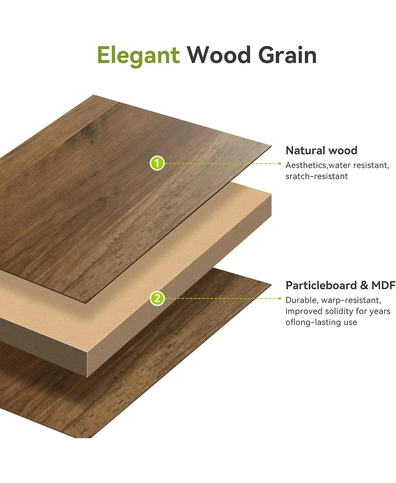 Tribesigns 3-Tier End Table, Small Wooden Side Table with Open Storage Shelf for Living Room, Rustic Narrow Night Stand, Bedside Table