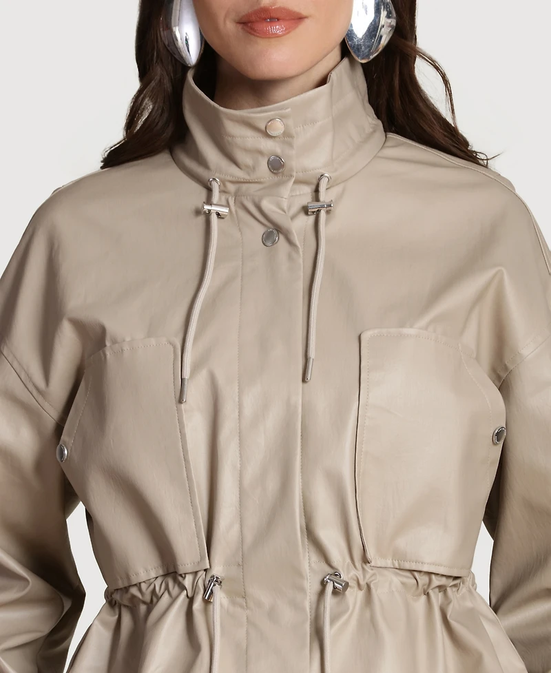 Avec Les Filles Women's Blouson Snap Jacket