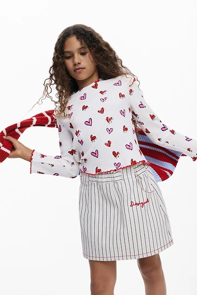 Desigual Girls Girls's Short skirt stripes