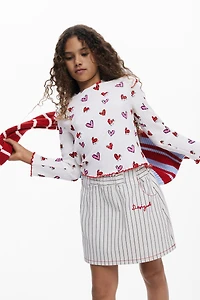 Desigual Girls Girls's Short skirt stripes