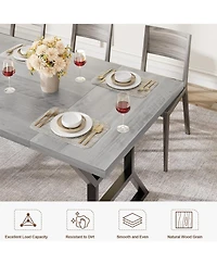 Gaomon Kitchen Table 70.9 inch Large Dining Room Table for 6 Rectangular Kitchen Table