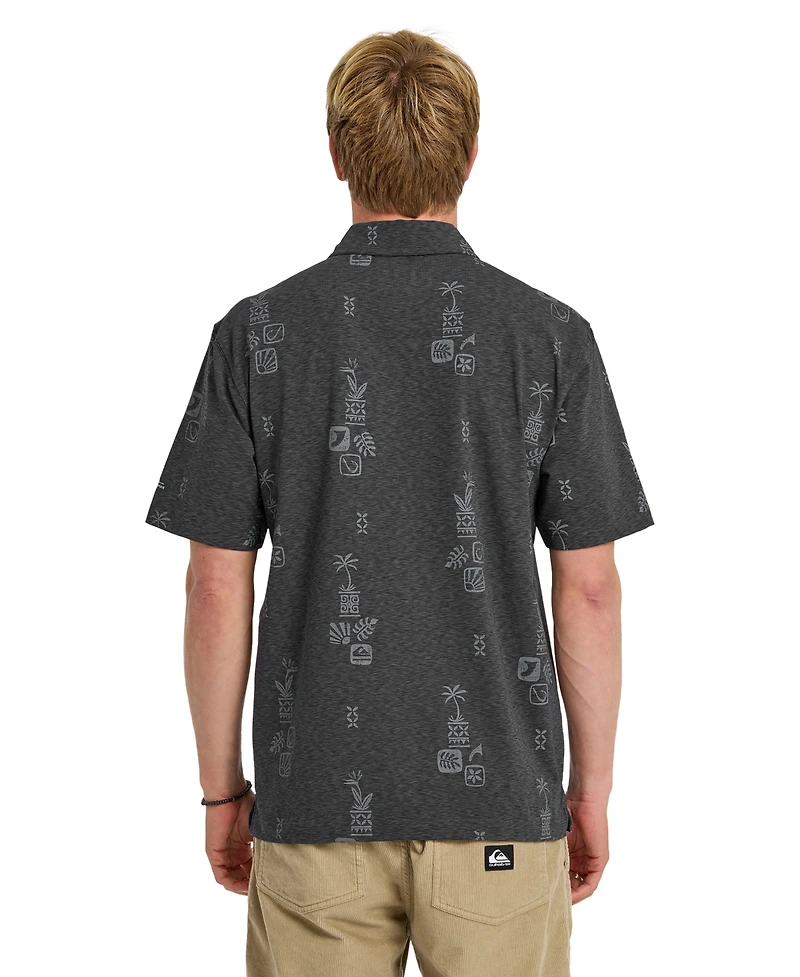 Quiksilver Waterman Men's Mystic Fin Short-Sleeve Shirt