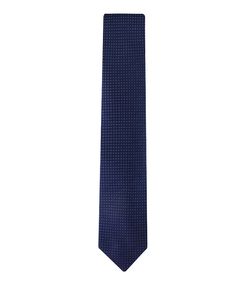 Calvin Klein Men's Grid Pattern Silk Tie