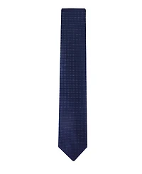 Calvin Klein Men's Grid Pattern Silk Tie