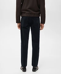 Mango Men's Corduroy Regular-Fit Pants