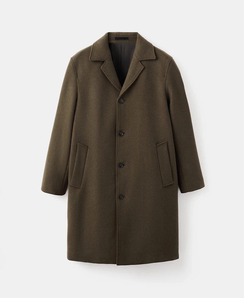 Mango Men's Classic Wool Blend Coat