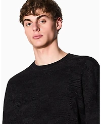 A|X Armani Exchange Men's Jacquard Camouflage Mercerized Cotton Sweater