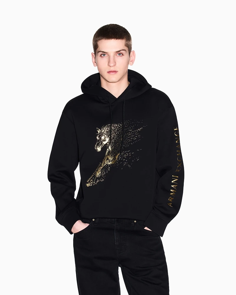 A|X Armani Exchange Men's Lunar New Year Graphic Hoodie