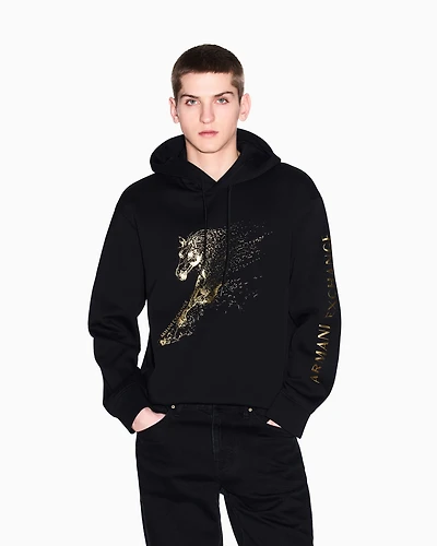 A|X Armani Exchange Men's Lunar New Year Graphic Hoodie