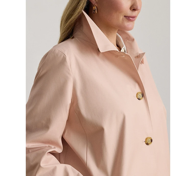 Lauren Ralph Women's Hooded Raincoat