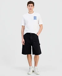 Hugo Boss Men's Stretch Canvas 10.6" Carpenter Shorts