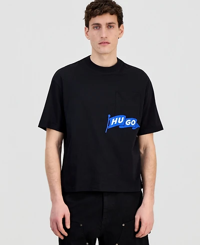 Hugo Boss Men's Cotton Pocket Logo Crewneck T-Shirt
