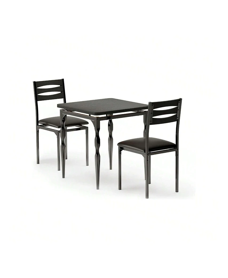 Gaomon Kitchen Table Dining Table Set for 2 Table and Chairs Set of 2 for Dining Room, Home Office
