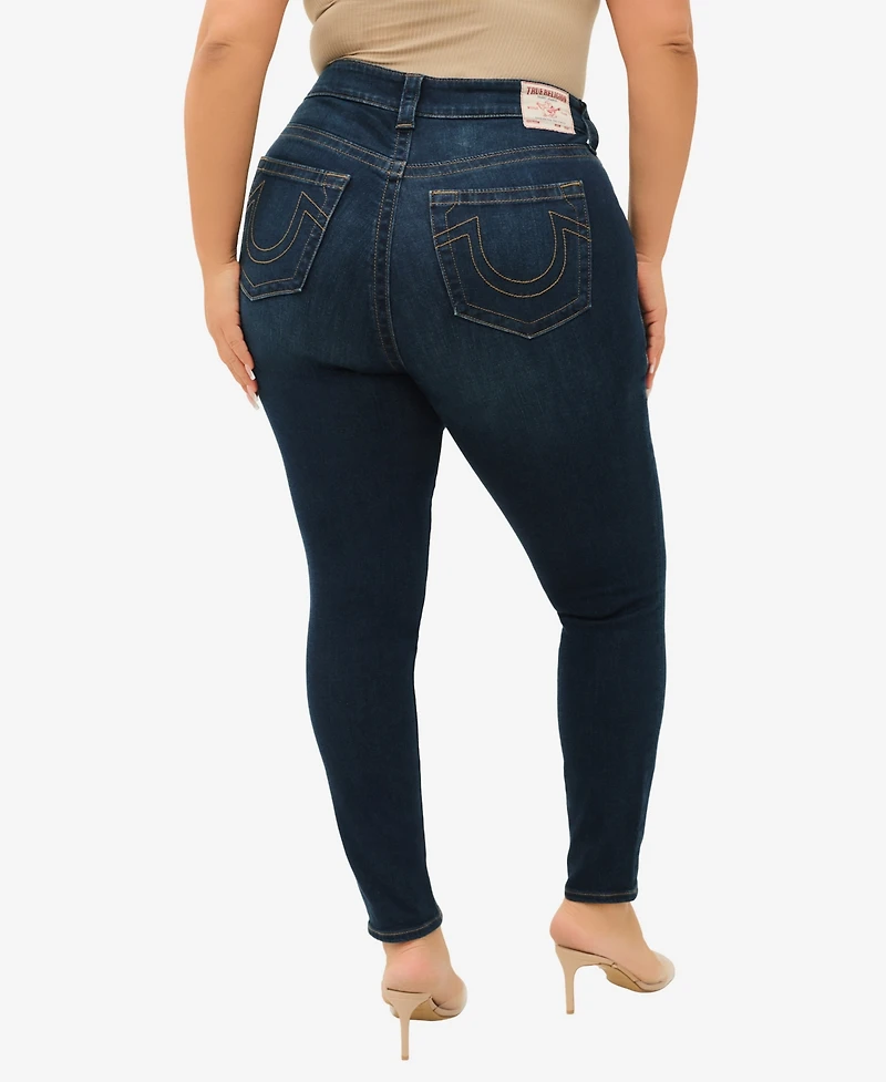 True Religion Plus Jennie Curvy Skinny Mid Rise Jeans
