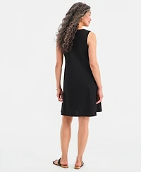 Style & Co Women's Lace-Up Sleeveless Dress, Macy's Exclusive