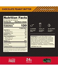 Optimum Nutrition Gold Standard 100% Whey Protein Chocolate Peanut Butter Protein Powder Drink Mix 25.6 oz
