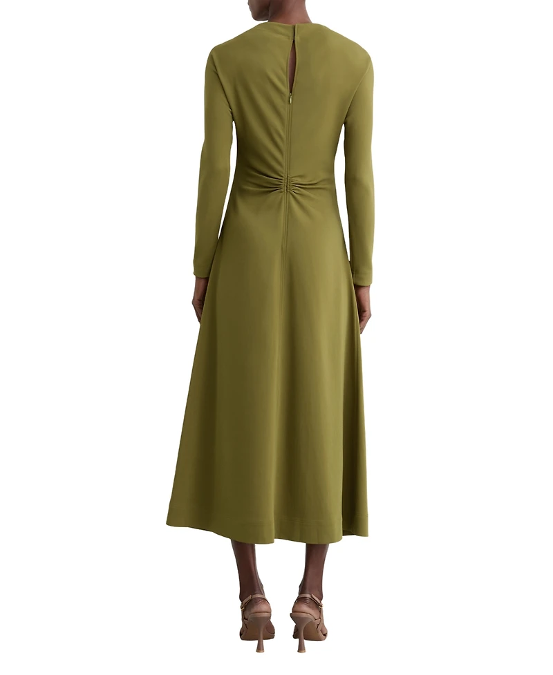 Reiss Women's Ruched Long-Sleeve Midi Dress