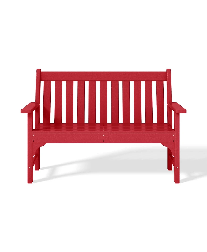 WestinTrends Outdoor 2-Person All-Weather Hdpe Front Porch Garden Bench