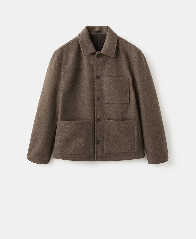 Mango Men's Pockets Regular-Fit Jacket