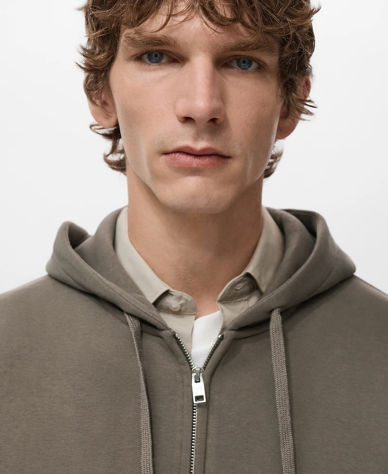 Mango Men's Zipped Hoodie