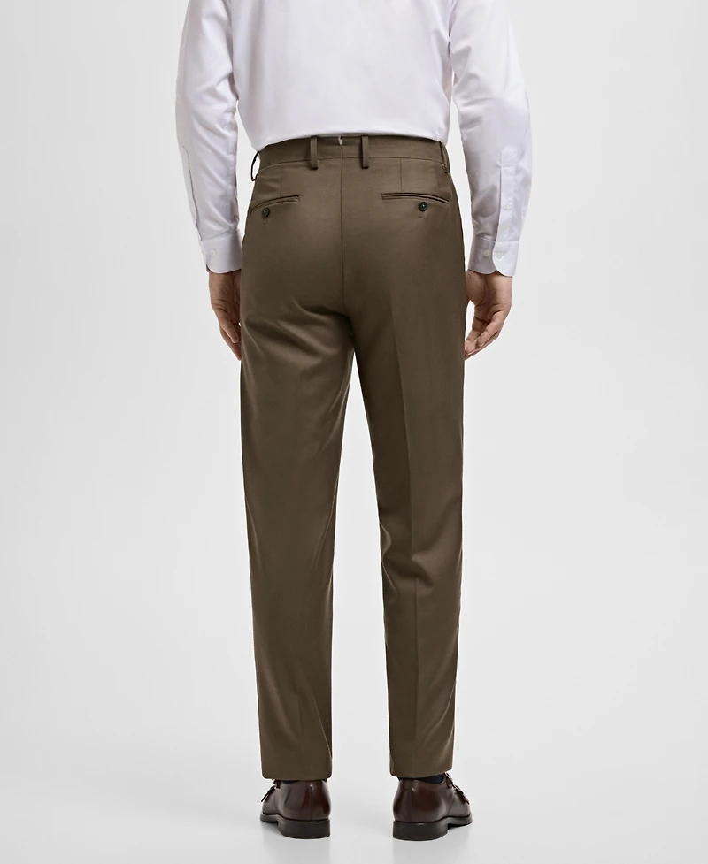 Mango Men's Turin Virgin Wool Suit Pants