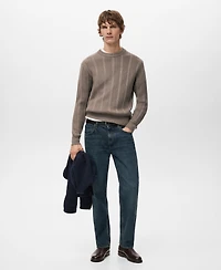 Mango Men's Structured Knitted Sweater