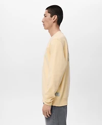 Mango Men's Text Print Regular-Fit Sweatshirt