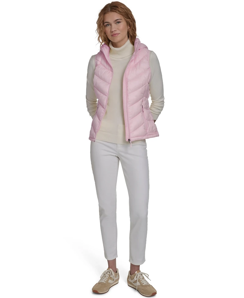 Charter Club Women's Packable Hooded Puffer Vest