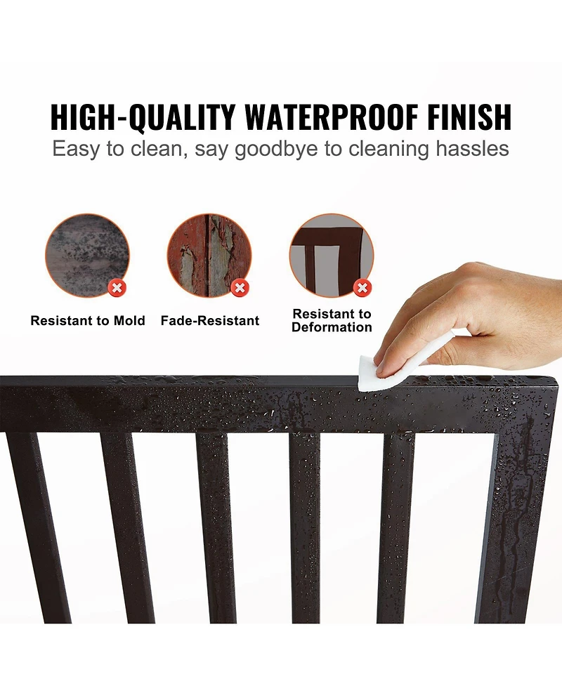 Cozito 4-Panel Folding Indoor Pet Gate, 24" H x 80.3" W, Adjustable Barrier with Quiet Foot Pads