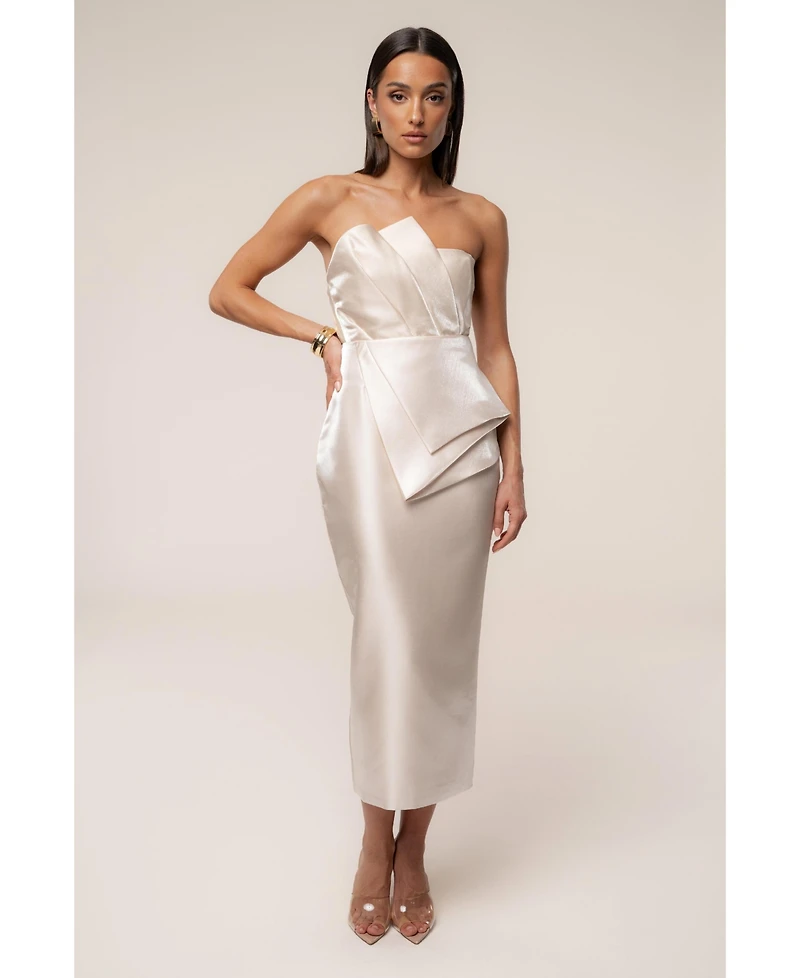 Jluxlabel Women's Reception Pleated Midi Skirt