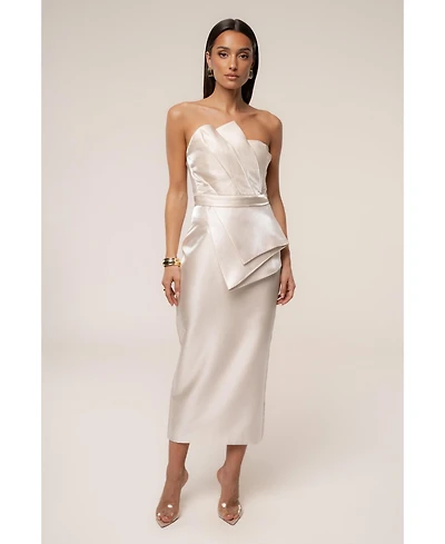 Jluxlabel Women's Reception Pleated Midi Skirt