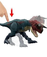 Jurassic World Charge N Chomp Carnotaurus Running Roaring Dinosaur Action Figure