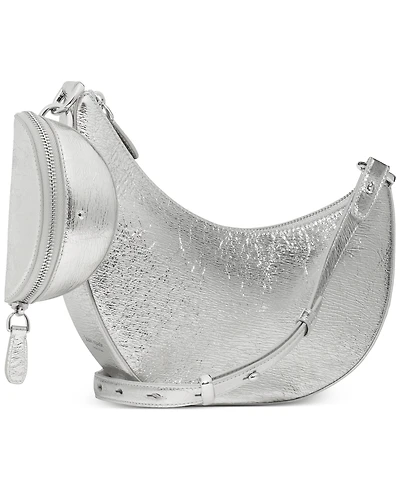 kate spade new york Duo Small Crinkle Metallic Leather Crossbody Bag