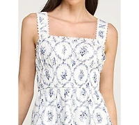 Trixxi Juniors' Strap Bow Back Midi Dress