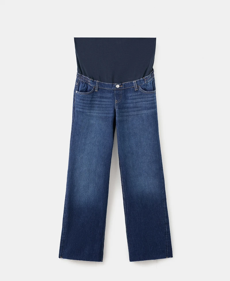 Mango Women's Wide-Leg Maternity Jeans
