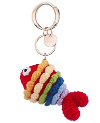 Nina Crochet rainbow fish bag charm