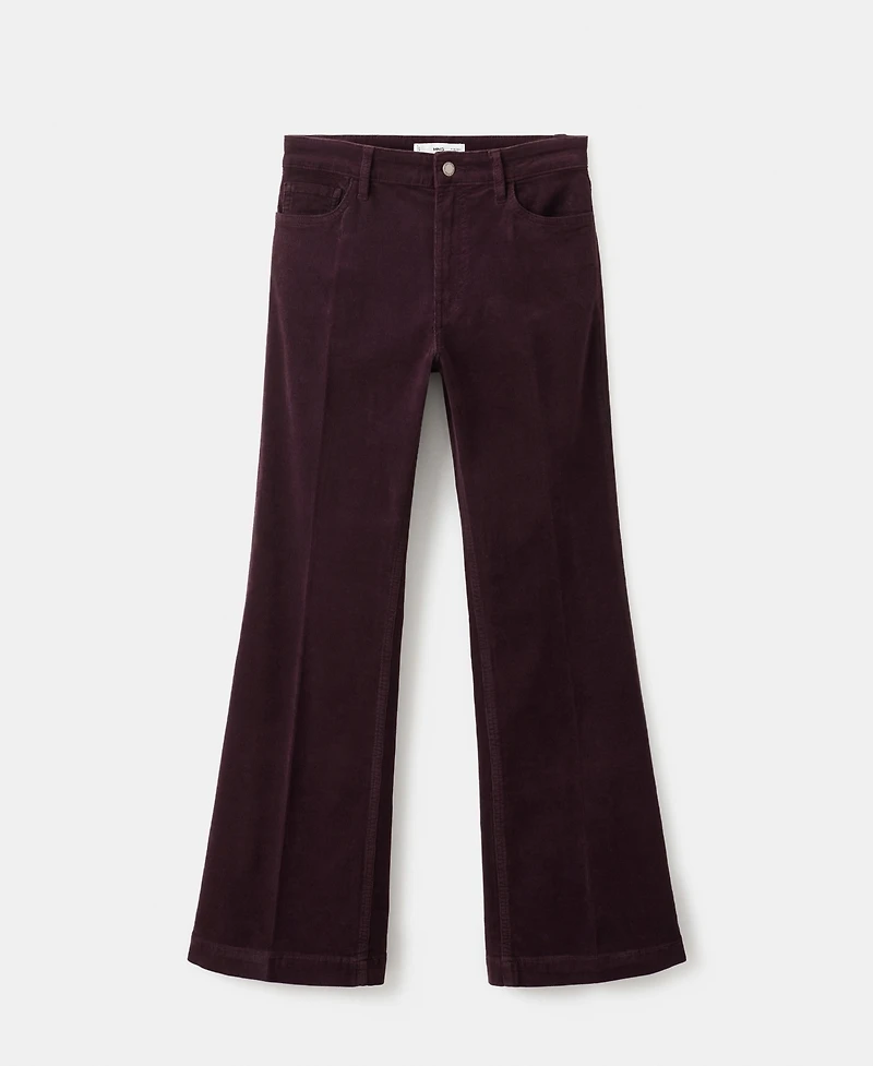 Mango Women's Corduroy Flared Jeans