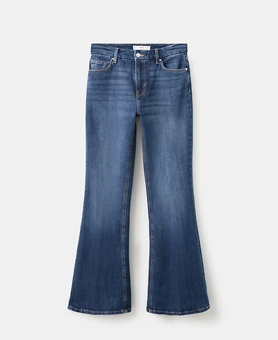 Mango Women's Violet Flared High-Rise Jeans