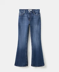 Mango Women's Violet Flared High-Rise Jeans