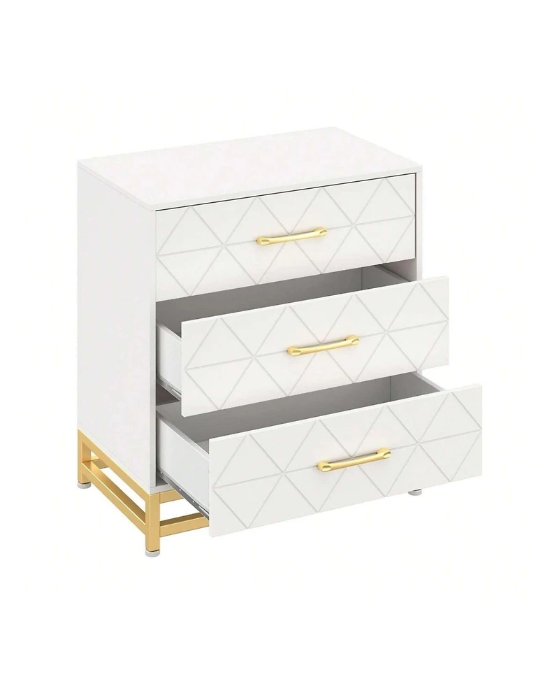 gaomon 3-Drawer Wood Dresser