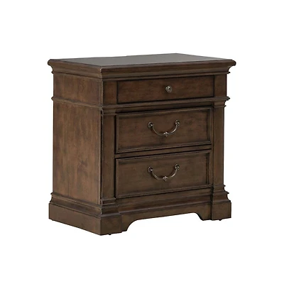 Draft - Liberty Furniture Arden Road Bedroom Nightstand w/ Charging Station Ac Usb-a Usb-c