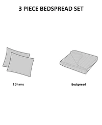 Madison Park Sabrina Tufted Chenille 3-Pc. Bedspread Set, King/California King