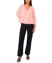 Vince Camuto Women's Balloon Sleeve V-Neck Top