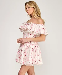 Row A Women's Off-The-Shoulder Mini Dress