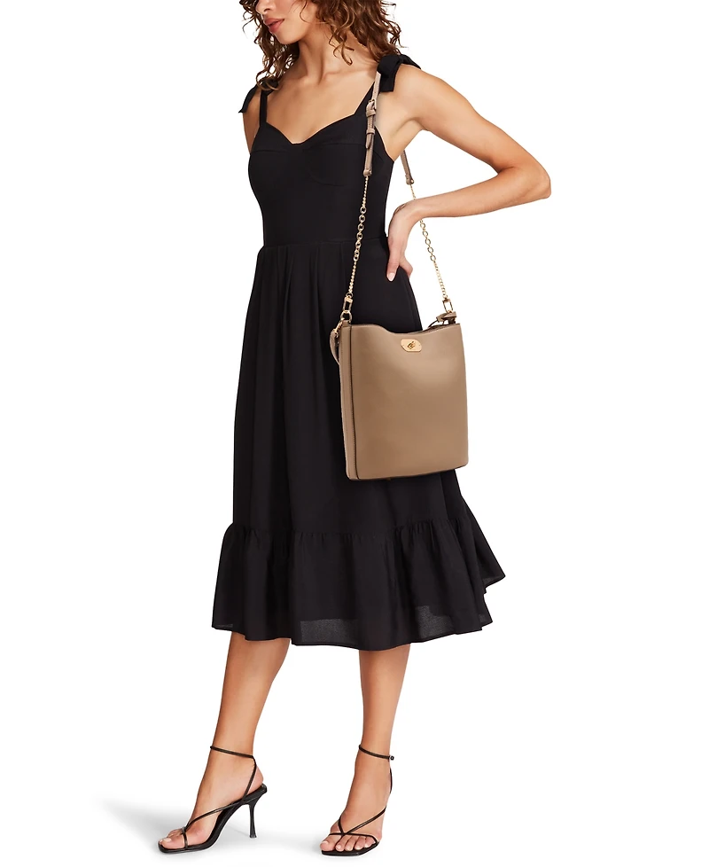 Anne Klein Small Oval Turn-Lock Bucket Bag